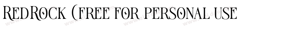 RedRock (free for personal use)字体转换